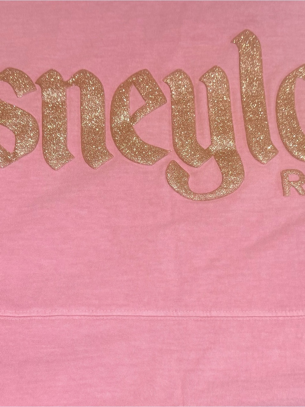 Authentic Disneyland Sweatshirt Pink with Rose Gold Size Medium - Picture 5 of 8